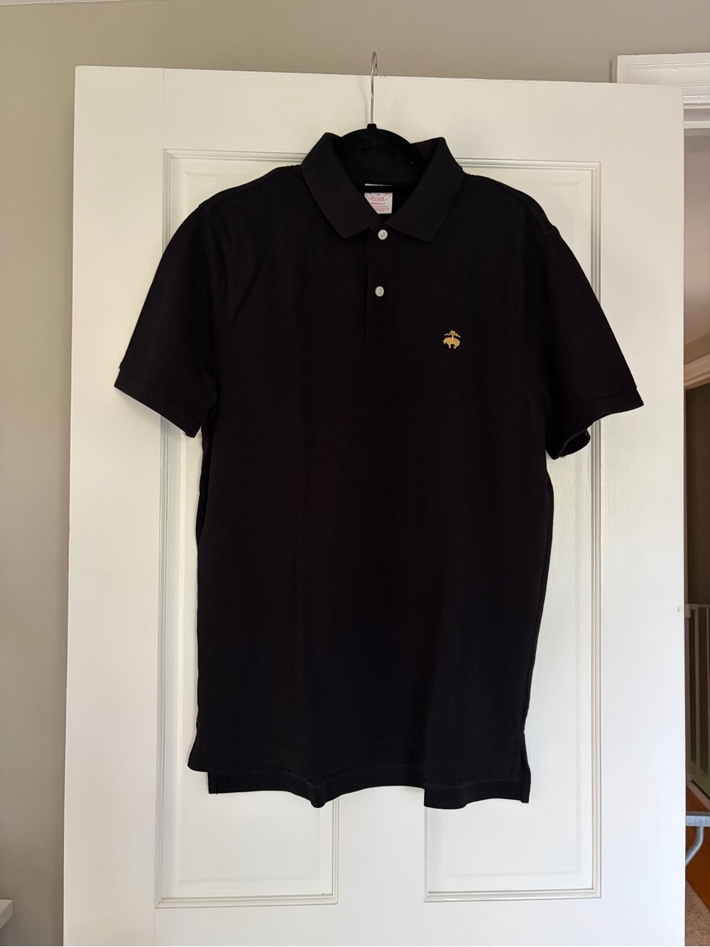 Like new Brooks Brothers Black Polo with Gold Logo